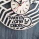 Годинник дерев'яний концептуальний "Twenty One Pilots"
