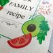 Деревянная книга для записи рецептов в цветной обложке
