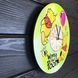 Детские цветные часы из дерева на стену "Винни Пух"