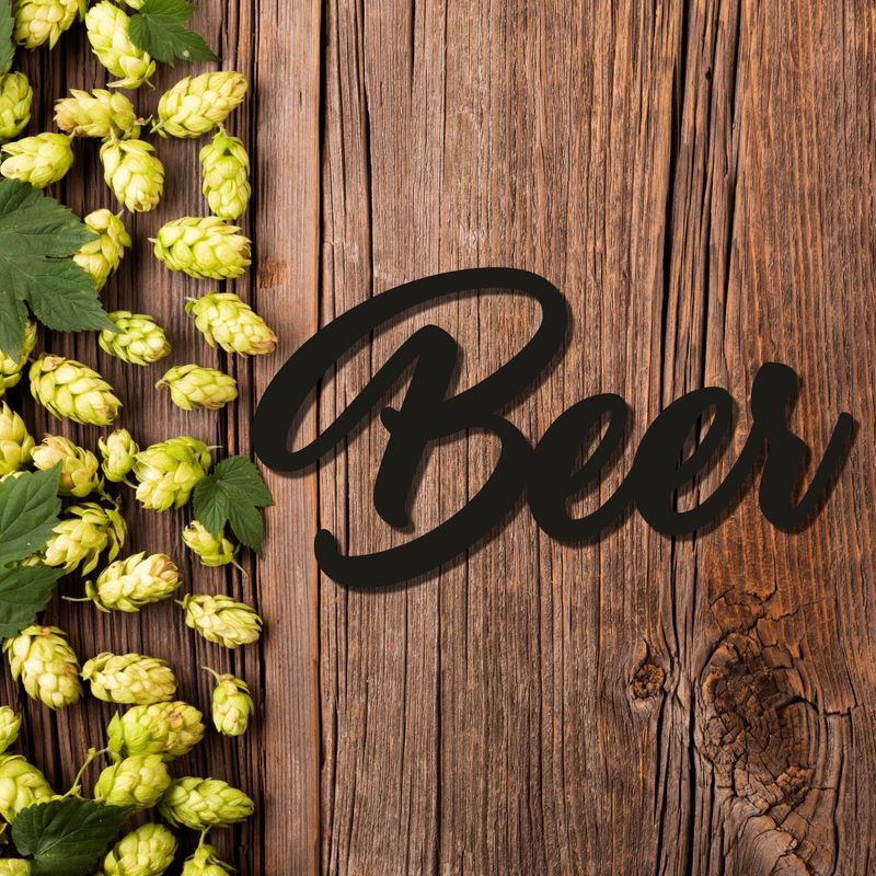 Интерьерная настенная надпись из дерева «Beer»