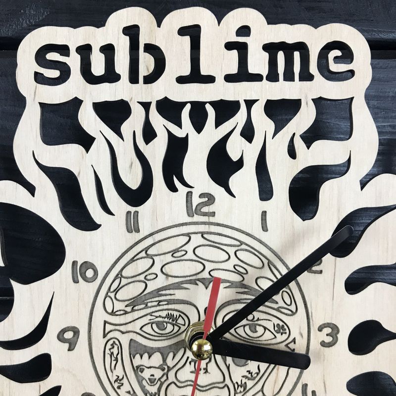 Круглий дизайнерський дерев`яний годинник «Sublime»
