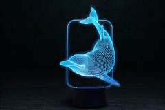 3D Светильник прозрачный «Дельфин»