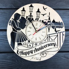 Настенные деревянные часы на годовщину свадьбы