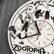 Годинник з натурального дерева настінний "Зоотопія"