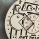 Оригінальний концептуальний настінний годинник «Pac Man»
