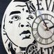 Безшумний настінний годинник з дерева «Кевін Гейтс»
