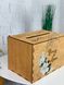 Дерев`яна весільна коробка для конвертів з грошима, принт «Магнолія»