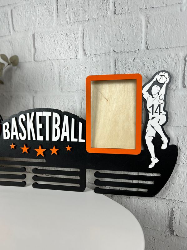 Настінна медальниця для спортсмена «Баскетбол»