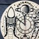 Безшумний дерев`яний годинник на стіну «Космонавт»