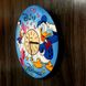 Детские цветные настенные часы из дерева «Дональд Дак и Дейзи Дак»