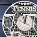 Тематические настенные часы из дерева «Теннис»