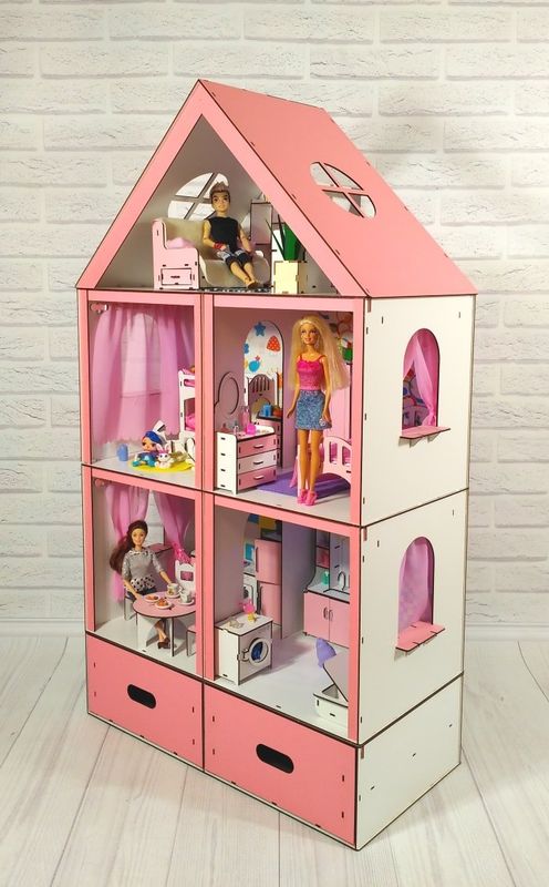 Кукольный домик Большой Особняк Барби LUX