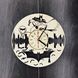Годинник з дерева на стіну «Бетмен»