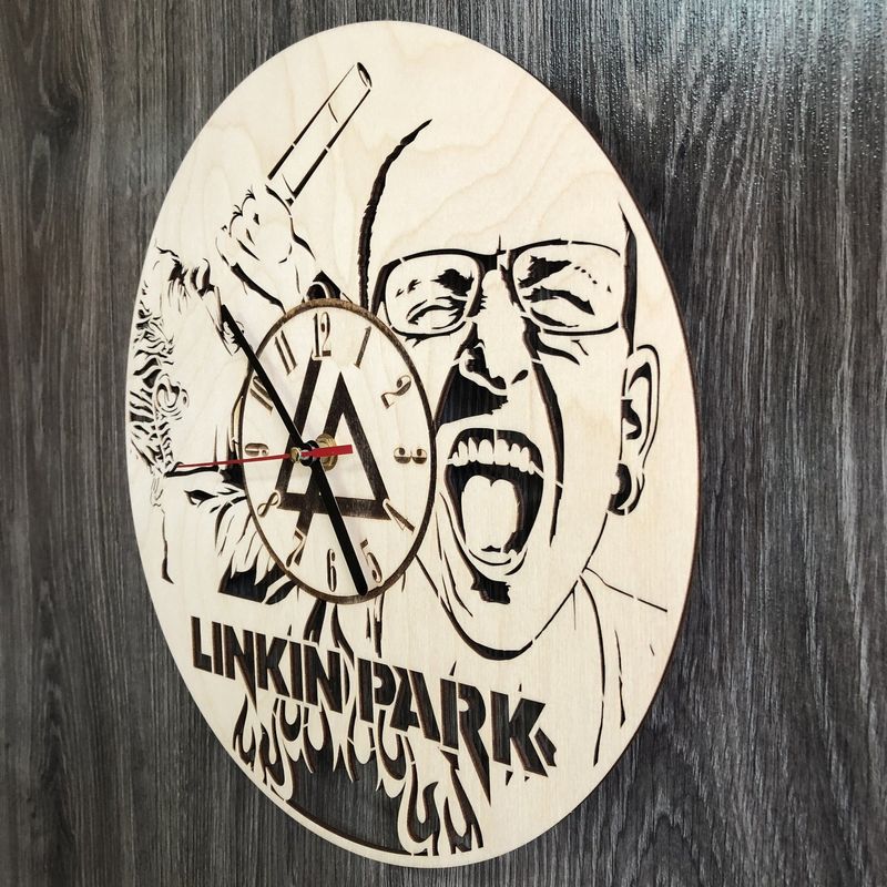 Концептуальний настінний годинник в інтер`єр «Linkin Park»
