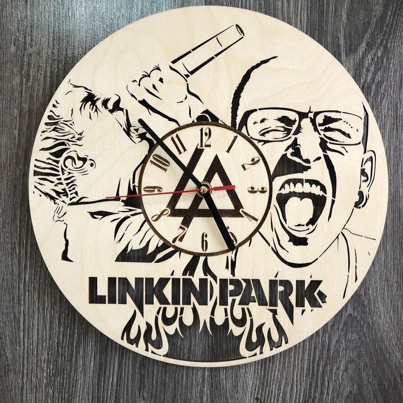 Концептуальные настенные часы в интерьер «Linkin Park»