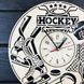 Декоративные настенные часы из дерева «Хоккей»