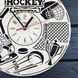 Декоративные настенные часы из дерева «Хоккей»