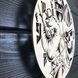 Круглые тематические дизайнерские деревянные часы «Рок»