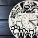 Дизайнерские оригинальные часы на стену «Забавный мопс»