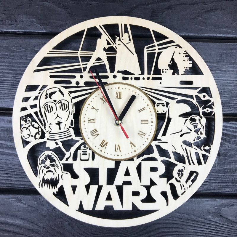 Часы настенные оригинальные «Галактическая империя Star Wars»
