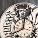 Безшумний настінний годинник з дерева "Легендарний Джимі Гендрікс"