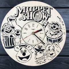 Дитячий круглий безшумний настінний годинник «Маппет шоу»